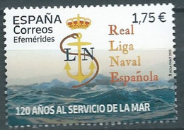 ESPAGNE SPANIEN SPAIN ESPAÑA 2022 120 YEARS ROYAL SPANISH NAVAL LEAGUE LIGA NAVAL ESPAÑOLA MNH ED 5609 MI 5650 YT 5350 - 2011-2020 Nuovi & Linguelle