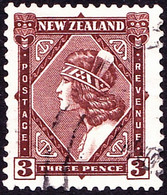 NEW ZEALAND 1936 KGV 3d Brown SG582 Used - Used Stamps