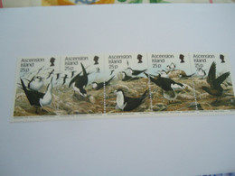 ASCENSION MNH  STAMPS BIRD BIRDS  SET TENANT 1988 - Ascension (Ile De L')