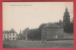 Fontaine-L'Evêque - Place Des Ecoles - 1926 ( Voir Verso ) - Fontaine-l'Eveque