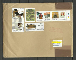 IRLAND IRELAND 2022 Cover To Estonia Stamps Remained Uncancelled! Igel Design Food Etc. - Storia Postale