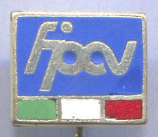 Volleyball Pallavolo - FIPAV Italia Association Federation, Vintage Pin Badge Abzeichen, Enamel - Pallavolo