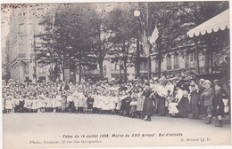 PARIS - Fêtes Du 14 Juillet 1908 - Mairie Du XVIIe Arrondt. Bal D'enfants - Arrondissement: 17