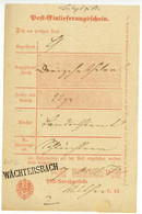 Wächtersbach 1872 Postschein Nach Schlüchtern - 1800 – 1899