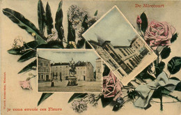 Mirecourt * Souvenir Et Je Vous Envoie Ces Fleurs * Cpa 2 Vues - Mirecourt