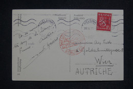 FINLANDE - Carte Postale De Helsinki Pour Wien En 1933 Par Avion - L 132794 - Cartas & Documentos