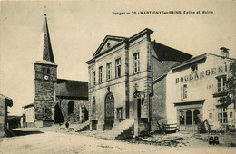 Martigny Les Bains * Place De L'église Et Mairie Du Village * Boulangerie - Sonstige & Ohne Zuordnung