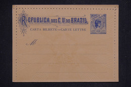 BRÉSIL - Entier Postal (carte Lettre ) Non Circulé - L 132818 - Entiers Postaux