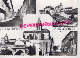 87- ST SAINT LAURENT SUR GORRE - EGLISE PONT RUE - Saint Laurent Sur Gorre