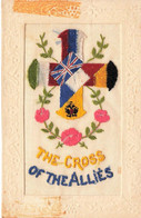 CARTE BRODEE : THE CROSS OF THE ALLIES - Embroidered