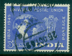 India 1949 UPU 75th Anniv. 3a FU - Gebruikt