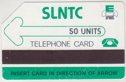 SIERA LEONE - Green Logo SLNTC (Mantegazza), 50 U ,used - Sierra Leona