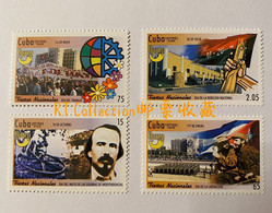 Cuba 2008 America Important Events Flags Flag Gun People On Stamp Military Castro Cheguevara Politician Stamps MNH - Timbres