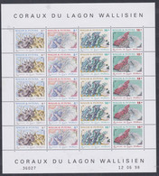Wallis Et Futuna N° 523 / 26 F XX  Faune Coraux Du Lagon, La Feuille De 5 Bandes Horizontales Sans  Charnière, TB - Other & Unclassified