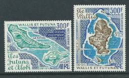 Wallis Et Futuna P.A. N° 80 / 81 XX Cartes Des Iles De Wallis Et Futuna, La Paire Sans Charnière, TB - Other & Unclassified