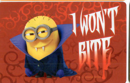 Carte Card Carrefour - LES MINIONS -  I WON'T BITE Vampire - Other & Unclassified