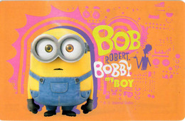 Carte Card Carrefour - LES MINIONS -  BOB ROBERT BOBBY MY BOY - Andere & Zonder Classificatie