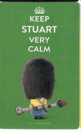 Carte Card Carrefour - LES MINIONS -  KEEP STUART VERY CALM Garde Anglais - Sonstige & Ohne Zuordnung