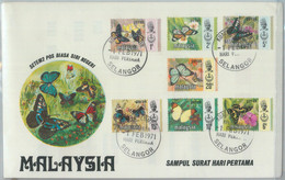 82299 - MALAYA  - FDC Cover 1971 + INFORMATION LEAFLET Butterflies PERAK - Malaya (British Military Administration)