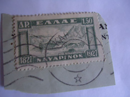 GREECE POSTMARK  ON PAPERS  ΚΑΒΑΛΛΑ   1927 - Marcophilie - EMA (Empreintes Machines)