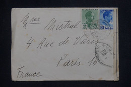 ROUMANIE -Enveloppe Pour Paris En 1939 Avec Contrôle Postal - L 132832 - Storia Postale Seconda Guerra Mondiale