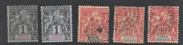 Lot Colonies CONGO Français 5 Exemplaires  N° 12 (NSG)  (2 Ex) Et 42 (3 Ex) - Autres & Non Classés