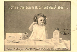 Paris 6ème & 7ème * Racahout Des Arabes La Marque DELANGRENIER 19 Rue Des Saints Pères * CPA Publicitaire - Paris (06)