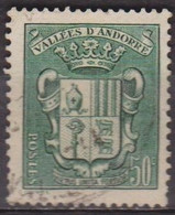 Armoiries Des Vallées - ANDORRE - N°  58 - 1937 - Oblitérés