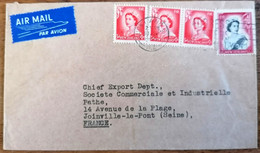 NOUVELLE ZELANDE NEW ZELAND LETTRE AUCKLAND 1960 PAR AVION POUR JOINVILLE-LE-PONT ELIZABETH II - Storia Postale