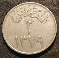 ARABIE SAOUDITE - 2 GHIRSH 1960 ( 1379 ) - Sa'ud Bin Abd Al-Aziz - KM 41 - Saudi Arabia - Saudi-Arabien