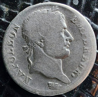 France. Napoléon I (1804-1814). 1 Franc 1811-D, Lyon (Argent) - 1 Franc