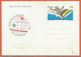 SPORT SKI NAUTIQUE ITALIE ENTIER POSTAL DE 1981 - Ski Nautique