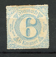 T Und T  SUD- Yv. N° 47 Mi. N° 43 1A Lignes Blanches  *  6k Bleu  Cote 2,25  Euro BE  2 Scans - Thurn And Taxis