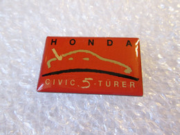 PIN'S   HONDA  CIVIC 5  TURER - Honda