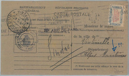 75140 - FRANCE - Postal History - SPECIAL CARD: Ravitaillement REFUELING 1946 - Other & Unclassified