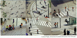 Bruxelles-Ixelles. Place Flagey 24 Oct. 2010. Carte Géante. 210 X 105 Mm. - Ixelles - Elsene