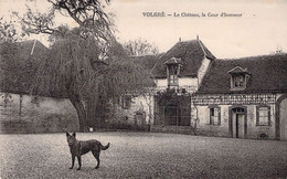 CP FRANCE - 89 - VOLGRE - Le Château - La Cour D'Honneur - Chien - Autres & Non Classés