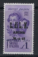 ● Italia C.L.N. 1945  ARONA  N.  12 **  Fratelli Bandiera = NON Certificati ️ Cat. ? € ️ Lotto N. 1572c ️ - Comité De Libération Nationale (CLN)