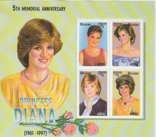 Bhoutan 2003 Lady Diana 1708-11, 4 Val ** MNH - Bhoutan