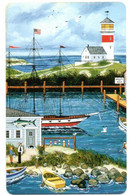 Peaceful Harbor Paysage Phare Mer   Calendrier Calendar 1998 (salon 151) - Otros & Sin Clasificación