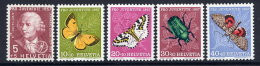 SWITZERLAND 1957 Pro Juventute Set MNH / **.  Michel 648-52 - Ungebraucht