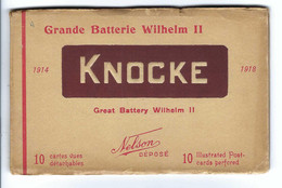 KNOCKE  1914 - 1918  Grande Batterie Wilhelm II   10 (9 Nr 46 Ontbreekt) Illustrated Postcards Perfcred - Knokke