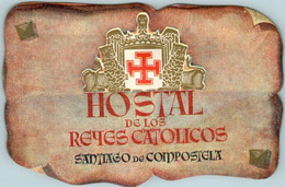 Etiquette Hôtel Hotel Hostal De Los Reyes Catolicos Espagne Etiquette Voyage Vacances Travel Holidays En TB.Etat - Adesivi Di Alberghi
