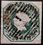 PORTUGAL - D. Maria 50 Reis Mf 3 - Verde - Exemplar Usado, Normal - Used Stamps