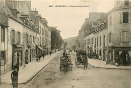 Quimper * Avenue De La Gare * Buvette Café * Attelage Diligence - Quimper