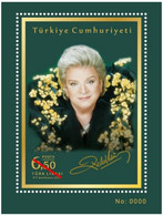 Turkey, Türkei - 2021 - Zeki Müren (Singer), Musiker - 1.Mini S/Sheet ** With Serial Numbers ** MNH - Ungebraucht