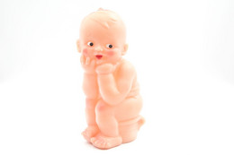 PIEPER POUET SQUEAKY: LEDRAPLASTIC BABY BEBE BOY - L=13  - ***  - M DEP ELEPHANT ITALY  - Rubber - Vinyl - 1960's - Schtroumpfs