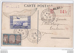 Carte Exposition Philatelique Internationale Afrique Du Nord Recommandée Par Avion 2 - Briefe U. Dokumente