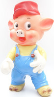 PIEPER POUET SQUEAKY: THE 3 LITTLE PIGS Cochons RaRe Collector - L=22  -1960's - DISNEY - ELEPHANT - Rubber - Vinyl - Schlümpfe