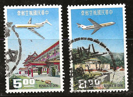 Taiwan 1967 N°Y.T. : PA. 13 Et 14 Obl. - Luftpost